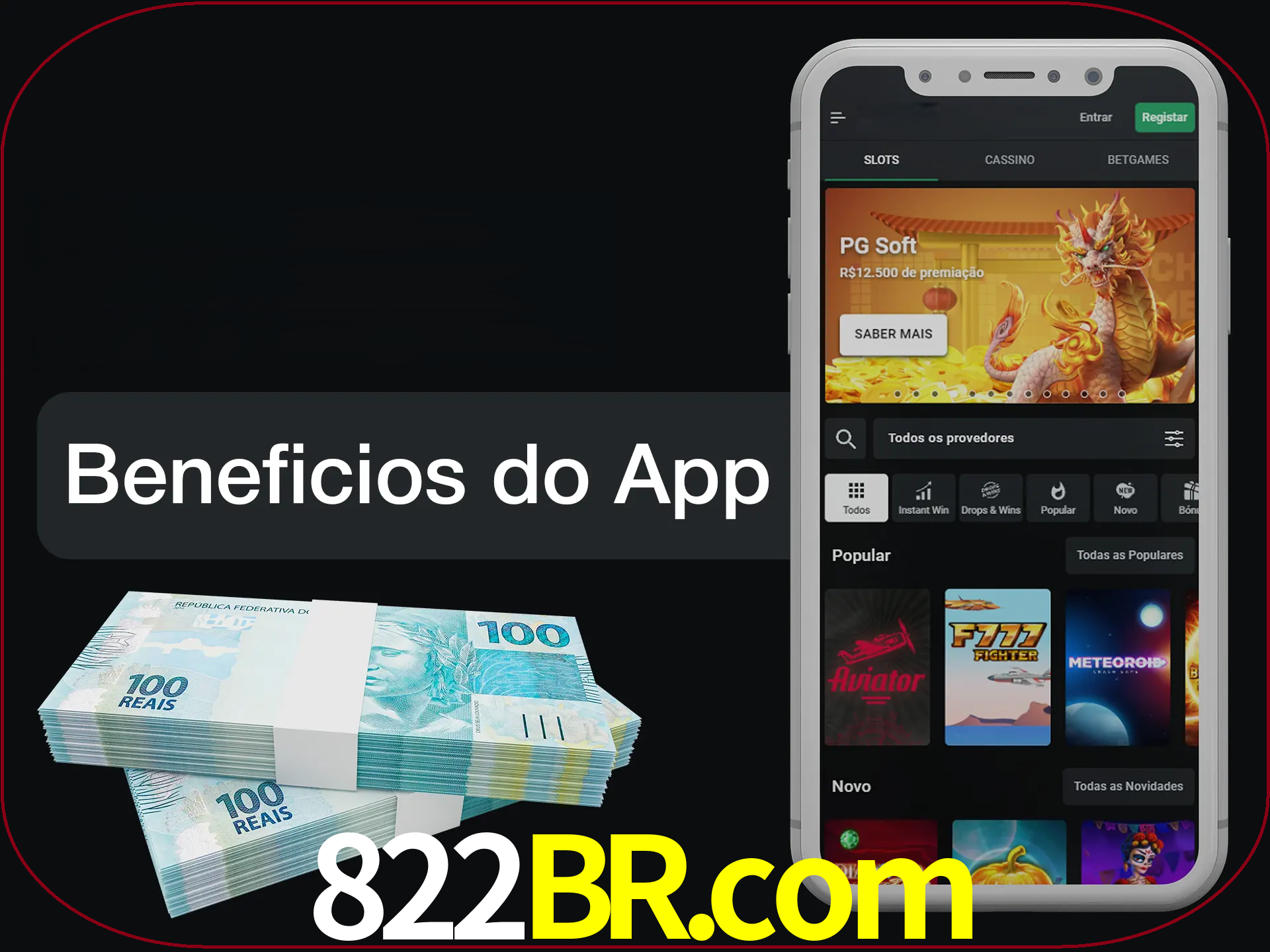 Obtenha todos os benefícios usando o aplicativo.